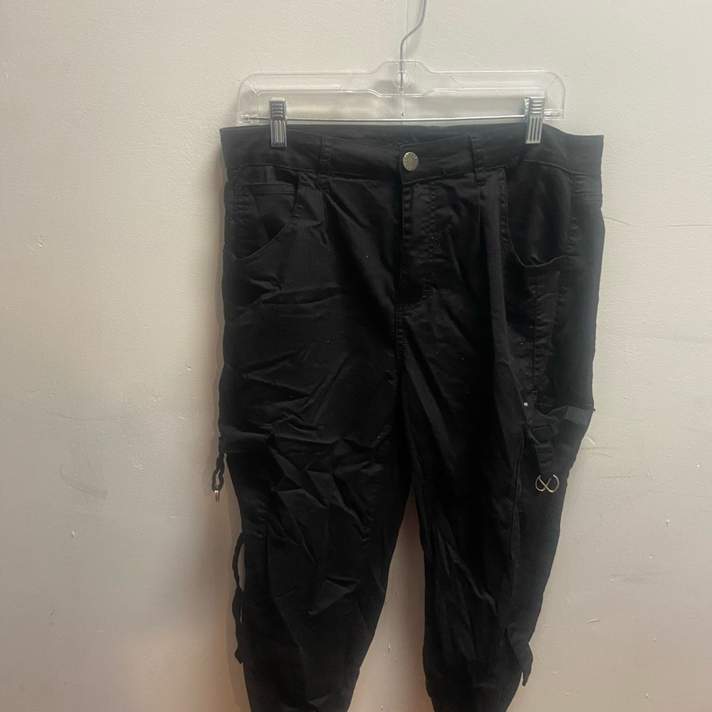SHEIN Black Cargo Pants Versatile Style
